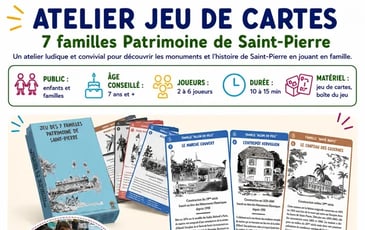 Jeu de cartes 7 familles Saint-Pierre Patrimoine