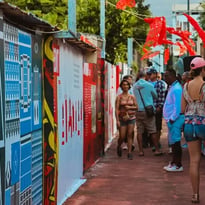 Fresque monumentale, Exposition Rouge Ruelle