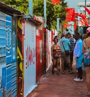 Fresque monumentale, Exposition Rouge Ruelle