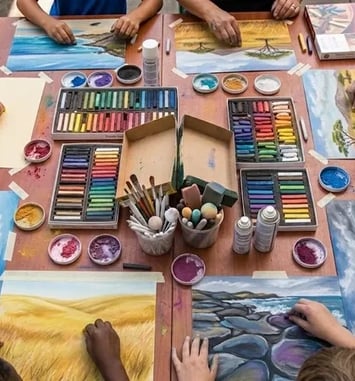 Atelier de dessin au pastel sec "Raviver le patrimoine"
