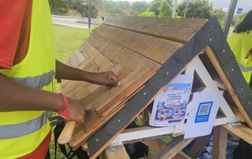 Démonstrations des techniques locales et traditionnelles de réalisation de couverture